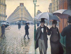 París, Un Día Lluvioso — Gustave Caillebotte, Realismo