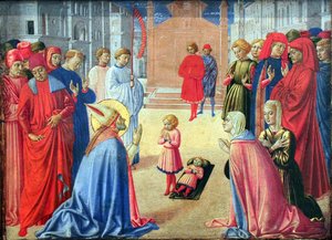 The Hl. Zenobius Raises A Dead Boy — Бензозо Гоззоли