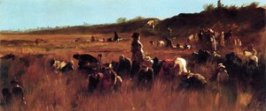 Cranberry Pickers, Nantucket — Jonathan Eastman Johnson