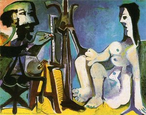 Der Maler Und Sein Modell 7 — Pablo Picasso