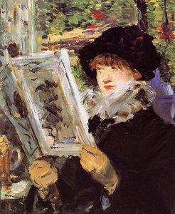 Lesen (auch Bekannt Als Lesen L'illustre) — Édouard Manet, Impressionist Painting