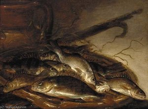 Pike And Perch On An Earthenware Dish