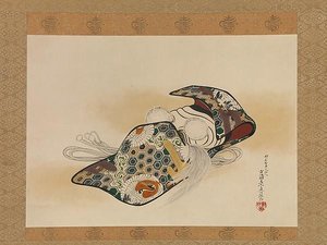 Noh Mask Okina — Shibata Zeshin