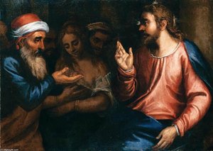 Christ And The Adulteress — Andrea Vicentino
