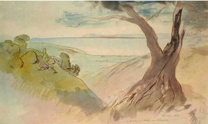 On The Road From Rakle Near Kremnidi, Ionian Islands — Edward Lear