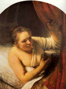 Sarah Waiting For Tobias — Rembrandt Van Rijn, Baroque