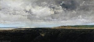 Villerville Seen From Le Ratier — Charles-françois Daubigny