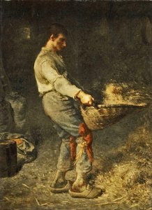 A Winnower — Jean-françois Millet, Barbizon School