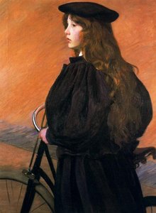 Young Bicycilst (alice Perry) — Lilla Cabot Perry