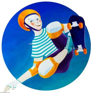 Boy On Skateboard — Meg Surrey