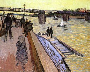 The Bridge At Trinquetaille — Vincent Willem Van Gogh, Post-impressionism