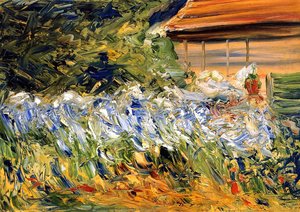 Flowers At The Gardener's House — Max Liebermann, Impressionism