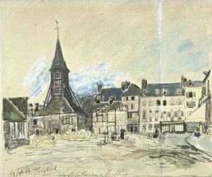 Church Of Honfleur — Johan Barthold Jongkind