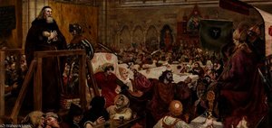 Wycliffe On Trial — Ford Madox Brown