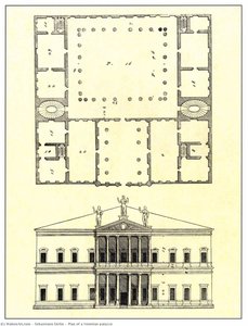 Plan Of A Venetian Palazzo — Sebastiano Serlio