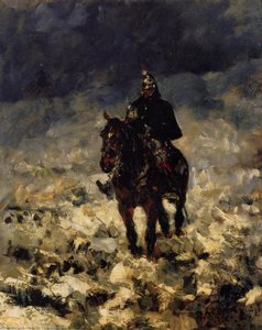 Cuirassier — Henri De Toulouse-lautrec, Impressionistic Realism Fusion