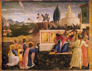 Saint Cosmas And Saint Damian Salvaged — Fra Angelico, Early Renaissance