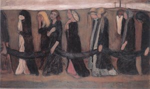 Procession Of Wailing Women — Paula Modersohn-becker