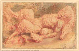 Pan Reclining — Workshop Of Peter Paul Rubens, Baroque