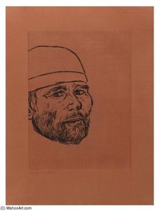 Self-portrait (reading) — Ronald Brooks Kitaj
