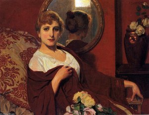 Woman With Mirror — Anselmo Miguel Nieto
