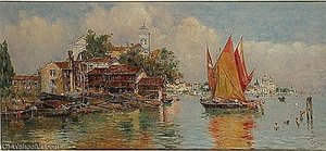 Het Eiland La Giudecca Nabij Venetië