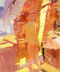 La Nina Curiosa — Joaquín Sorolla Y Bastida, Impressionist Luminism