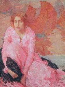 Dame En Rose — Fernand Edmond Jean Marie Khnopff