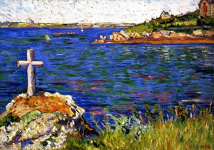 The Mariner's Cross at High Tide, Saint-Briac