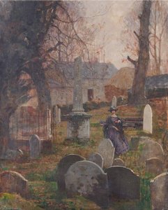 Woman In A Churchyard — Benjamin Haughton