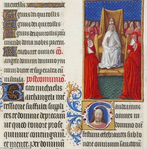 The Pope And His Cardinals — Limburgische Brüder, Gothic Art