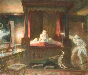 The Haunted Room, Painted At A Farmhouse On Exmoor — Sir Alfred James Munnings