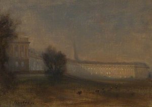 Royal Crescent, Bath, From The Marlborough Buildings — Alfred Henry Robinson Thornton