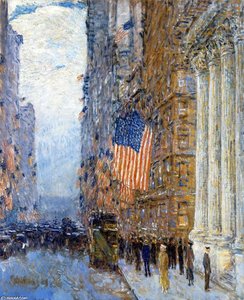 Flaggen Auf Dem Waldorf — Frederick Childe Hassam