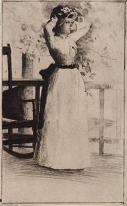 Portrait Of Miss Hoe — Julian Alden Weir