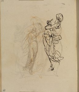 Page From A Sketchbook 45 — George Romney, Early 20th Century Expressionism