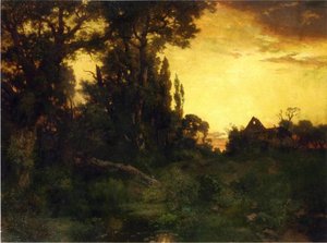 Twilight — Thomas Moran, Hudson River School