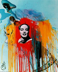 Autorretrato (fotomontaje Con El Famoso ‘mao-marilyn’ Que Philippe Halsman Creó Por Deseo De Dalí), 1972 — Salvador Dalí