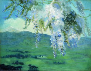 Blooming Wisteria — Boris Mikhailovich Kustodiev