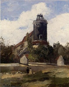 The Telegraph Tower At Montmartre. — Camille Pissarro, Realism Impressionism