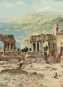 Ruins Of The Theatre At Taormina, Sicily — Charles Edward Dixon
