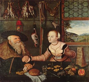 The Ill-matched Couple — Lucas Cranach The Elder
