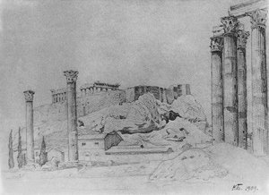 View Of The Ancient Greek Acropolis — Konstantin Fyodorovich Bogaevsky