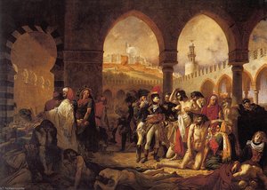 A J Gros Bonaparte Visiting the Pesthouse in Jaffa