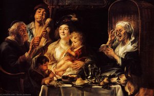 As The Old Sang, So The Young Pipe — Jacob Jordaens