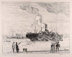 Transport Leaving Halifax — Arthur Lismer