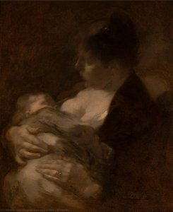 Maternity — Eugène Anatole Carrière, Symbolist Art