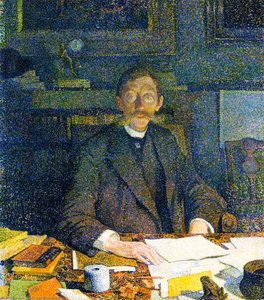 Emile Verhaeren in His Stody (rue du Moulin)