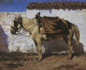 White Horse. Normandy. — Vasily Dmitrievich Polenov
