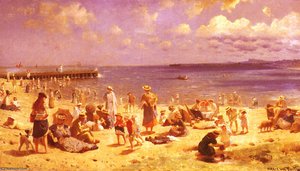 Truith Horace Van Scene De Plage — Constant Troyon, Barbizon